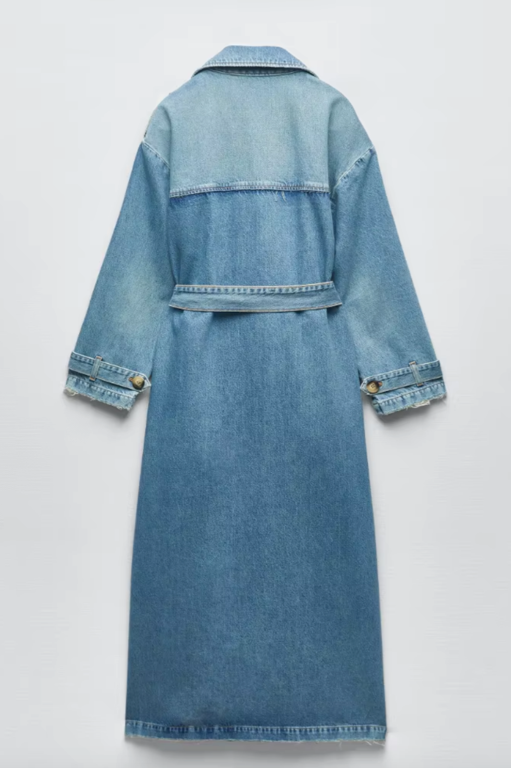 MANTEAU TRENCH EN DENIM OVERSIZE