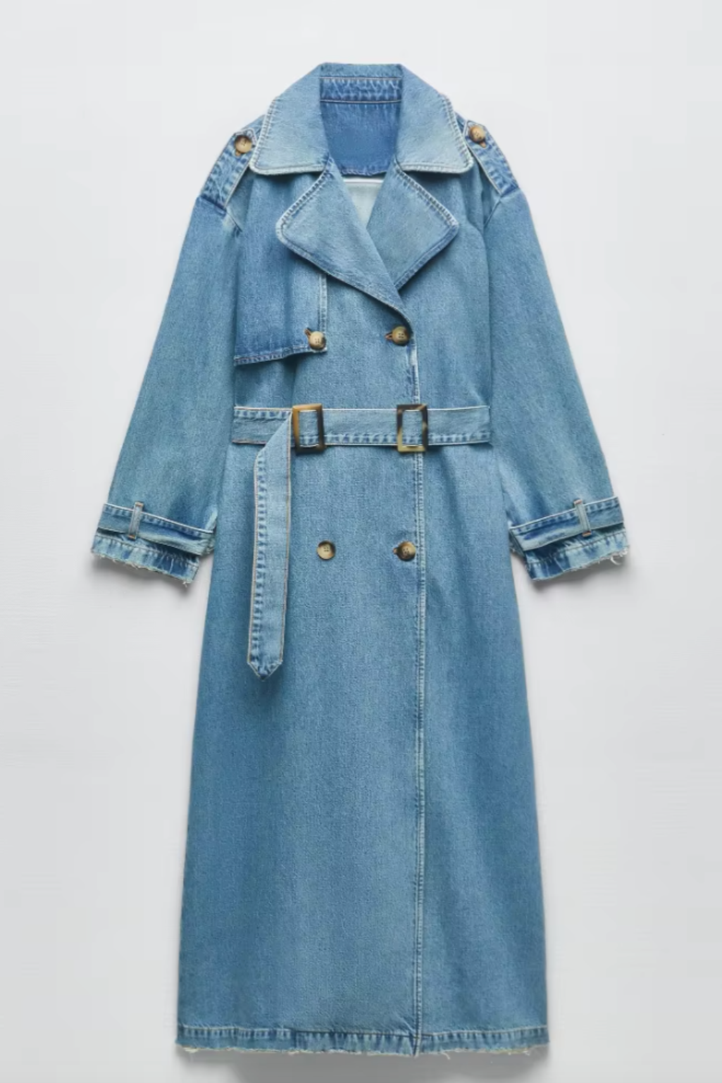 MANTEAU TRENCH EN DENIM OVERSIZE